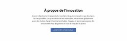 À Propos De L'Innovation - Conception Créative De Sites Polyvalents