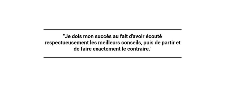 Citation d'entreprise Maquette de site Web