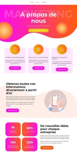 J'Ai Un Nouveau Projet - Modèle HTML5, Réactif, Gratuit