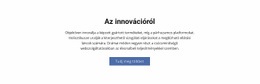 Az Innovációról – Professzionális Tervezés