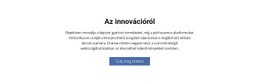 Az Innovációról – Reszponzív WordPress Téma