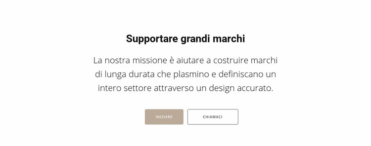 Supportare le migliori marche Costruttore di siti web HTML