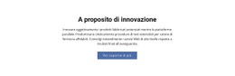 A Proposito Di Innovazione - Modello HTML Gratuito