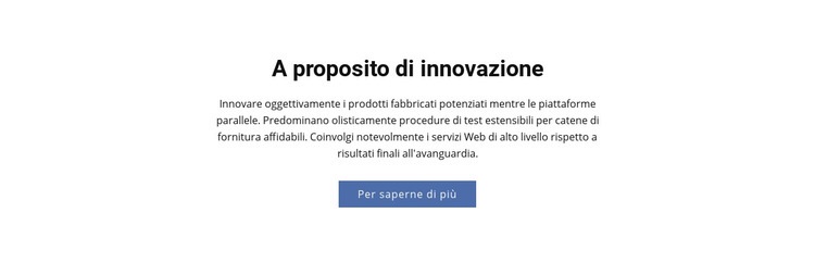 A proposito di innovazione Modello Joomla