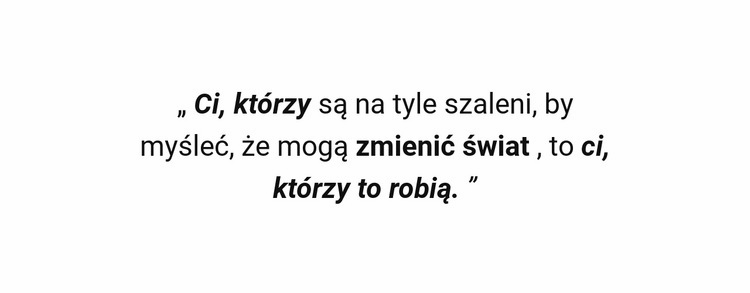 Zawdzięczam swój sukces Makieta strony internetowej