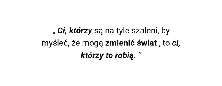 Zawdzięczam swój sukces Projekt strony internetowej