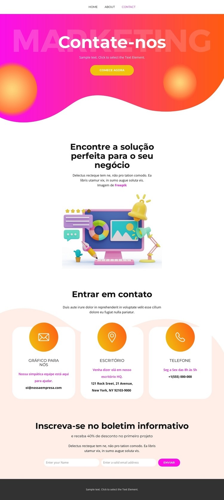 Pague por tráfego qualificado Design do site