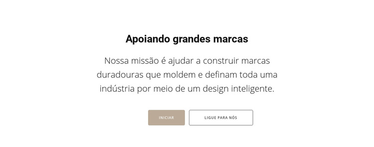 Apoiando as principais marcas Tema WordPress