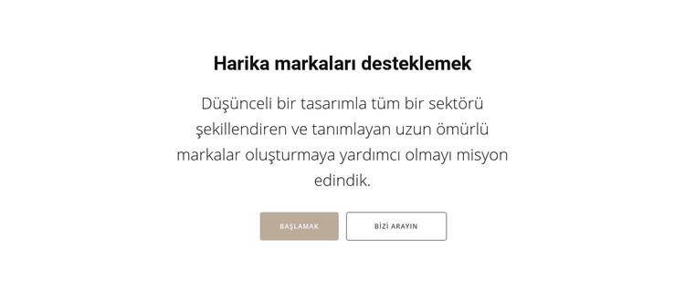 En iyi markaları desteklemek CSS Şablonu