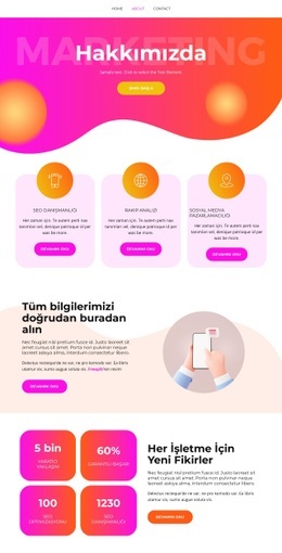 Yeni Projem Var - Web Sitesi Şablonları