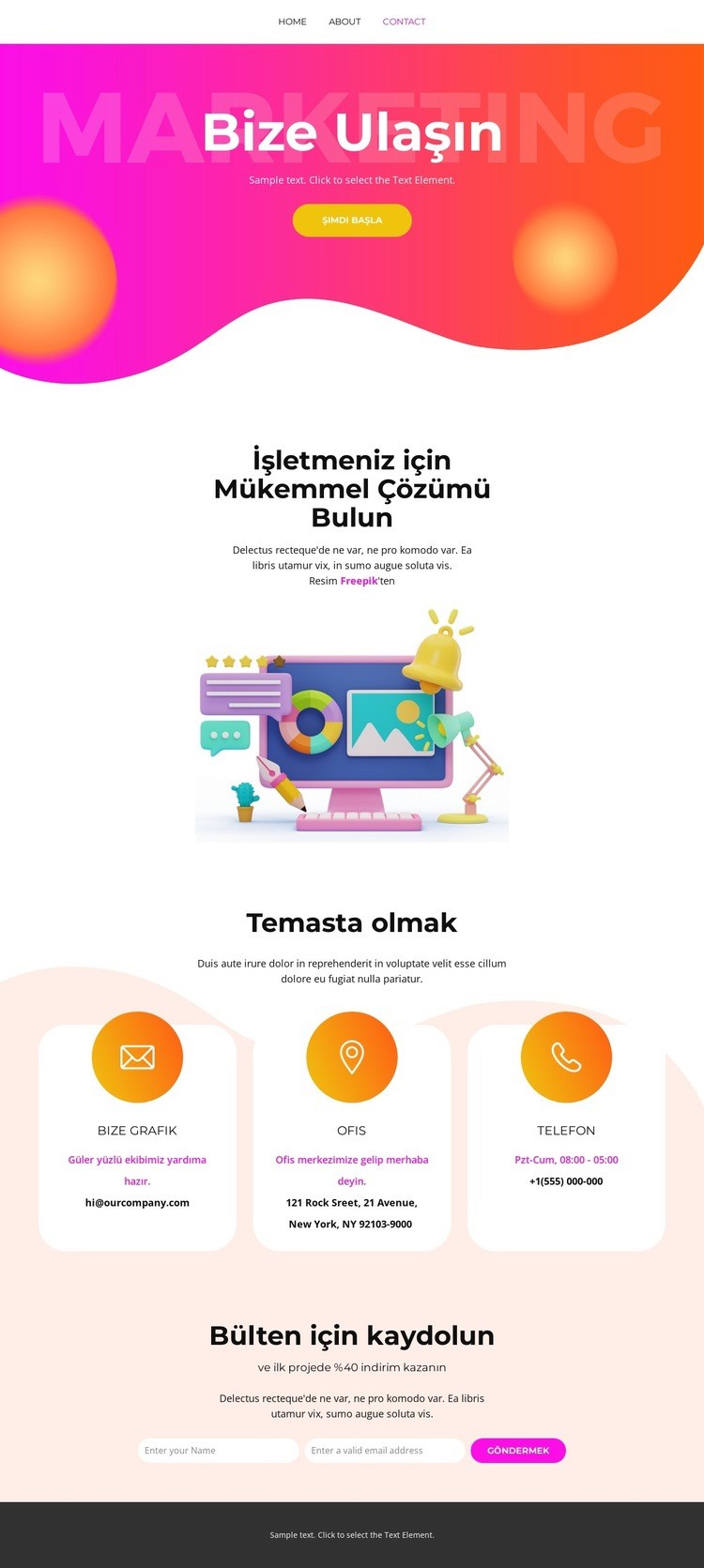 Nitelikli Trafik İçin Ödeme Yapın Web Sitesi Mockup'ı