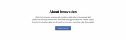 Web Page Design For About Innovation