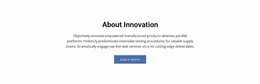 About Innovation - Best Homepage Design