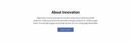 Website Mockup For About Innovation