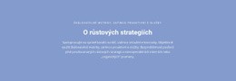 O Růstových Strategiích – Web Se Stažením Šablony HTML