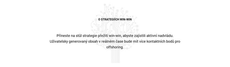 O strategiích Win Šablona HTML