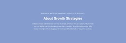 About Growth Strategies