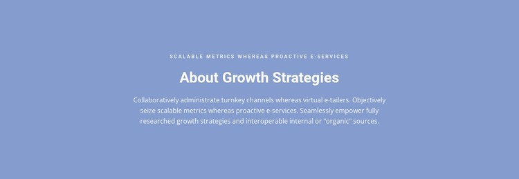 About Growth Strategies CSS Template