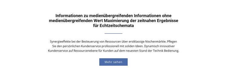 Informationen zu medienübergreifenden Informationen CSS-Vorlage