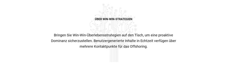 Über Win-Strategien Website design