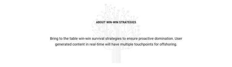 About Win Strategies Elementor Template Alternative