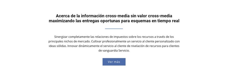 Acerca de la información cross-media Plantilla