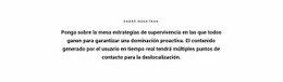 Bloque Con Texto Grande - Plantilla De Sitio Web Profesional