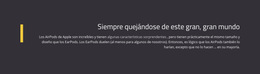 Acerca De Complaining Big World - Tema De Sitio Web Listo