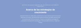 Acerca De Las Estrategias De Crecimiento - Tema WooCommerce Multipropósito