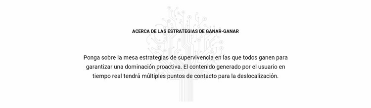 Acerca de las estrategias ganadoras Tema de WordPress