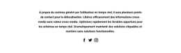 Texte Avec Des Icônes Sociales - Créateur De Sites Web Fonctionnels