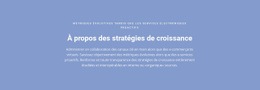 À Propos Des Stratégies De Croissance - Site Avec Téléchargement De Modèles HTML