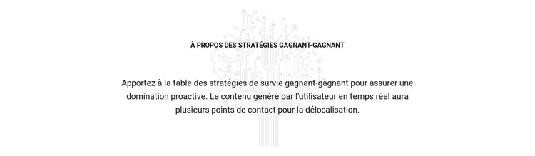 À propos des stratégies gagnantes Modèle HTML