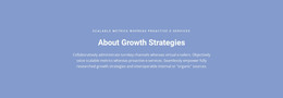 About Growth Strategies - Easy-To-Use Homepage Design
