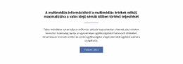 A Multimédiás Információkról - HTML Weboldal Sablon