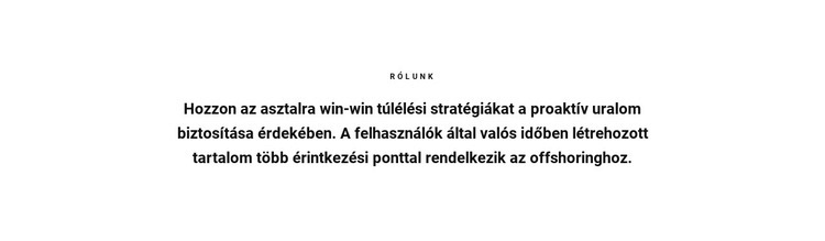 Blokkolás nagy szöveggel WordPress Téma