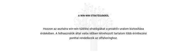 A Win stratégiákról WordPress Téma