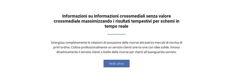 Informazioni su più media Costruttore di siti web HTML