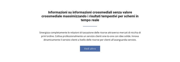 Informazioni su più media Modelli di Website Builder