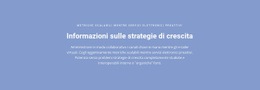 HTML5 Gratuito Per Informazioni Sulle Strategie Di Crescita