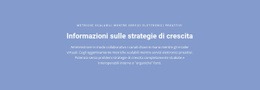 Informazioni Sulle Strategie Di Crescita - Download Del Modello HTML