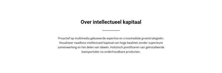 Tekst met lijn Html Website Builder