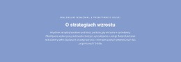 O Strategiach Wzrostu - Strona Z Możliwością Pobrania Szablonu HTML