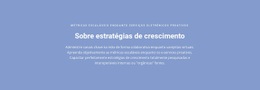 Modelo Web Responsivo Para Sobre Estratégias De Crescimento