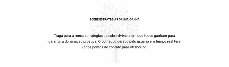 Sobre estratégias de vitória Template CSS