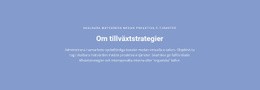 Om Tillväxtstrategier - Målsidesmall