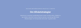 Om Tillväxtstrategier - Målsidesmall