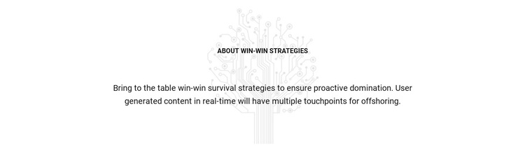 About Win Strategies Template