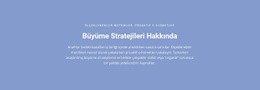Büyüme Stratejileri Hakkında - HTML Şablonunun Indirildiği Site