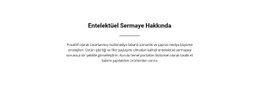 Çizgi Içeren Metin - Web Şablonu